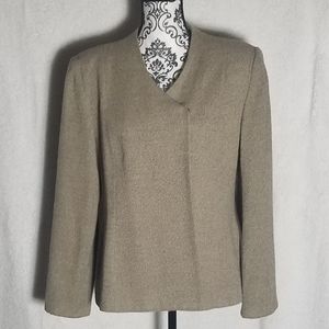 Linda Allard Ellen Tracy women's blazer beige